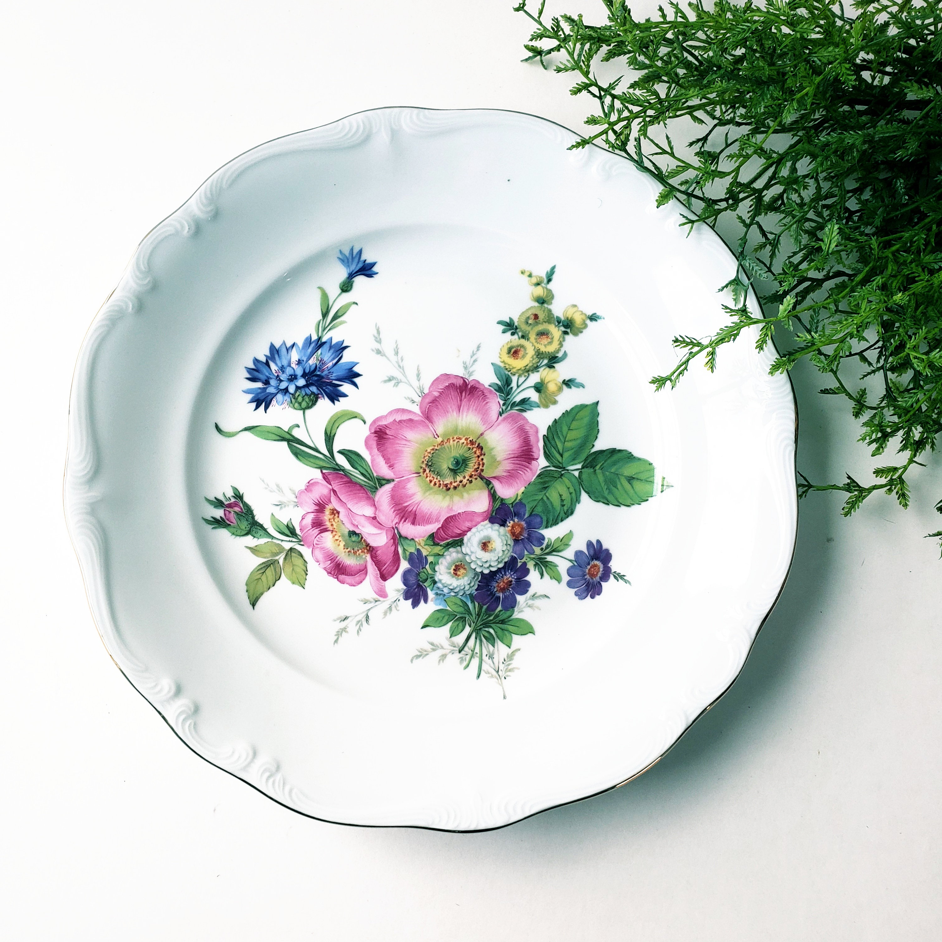Gloria Fine Porcelain Bayreuth 飾り皿 西ドイツ製 Gloria Fine
