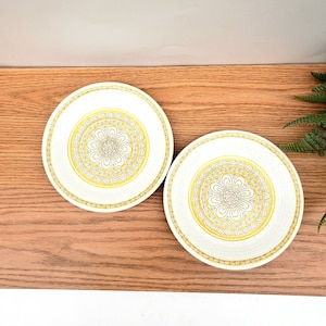 Vintage Franciscan Hacienda Gold Bread Plates (Set of 2)
