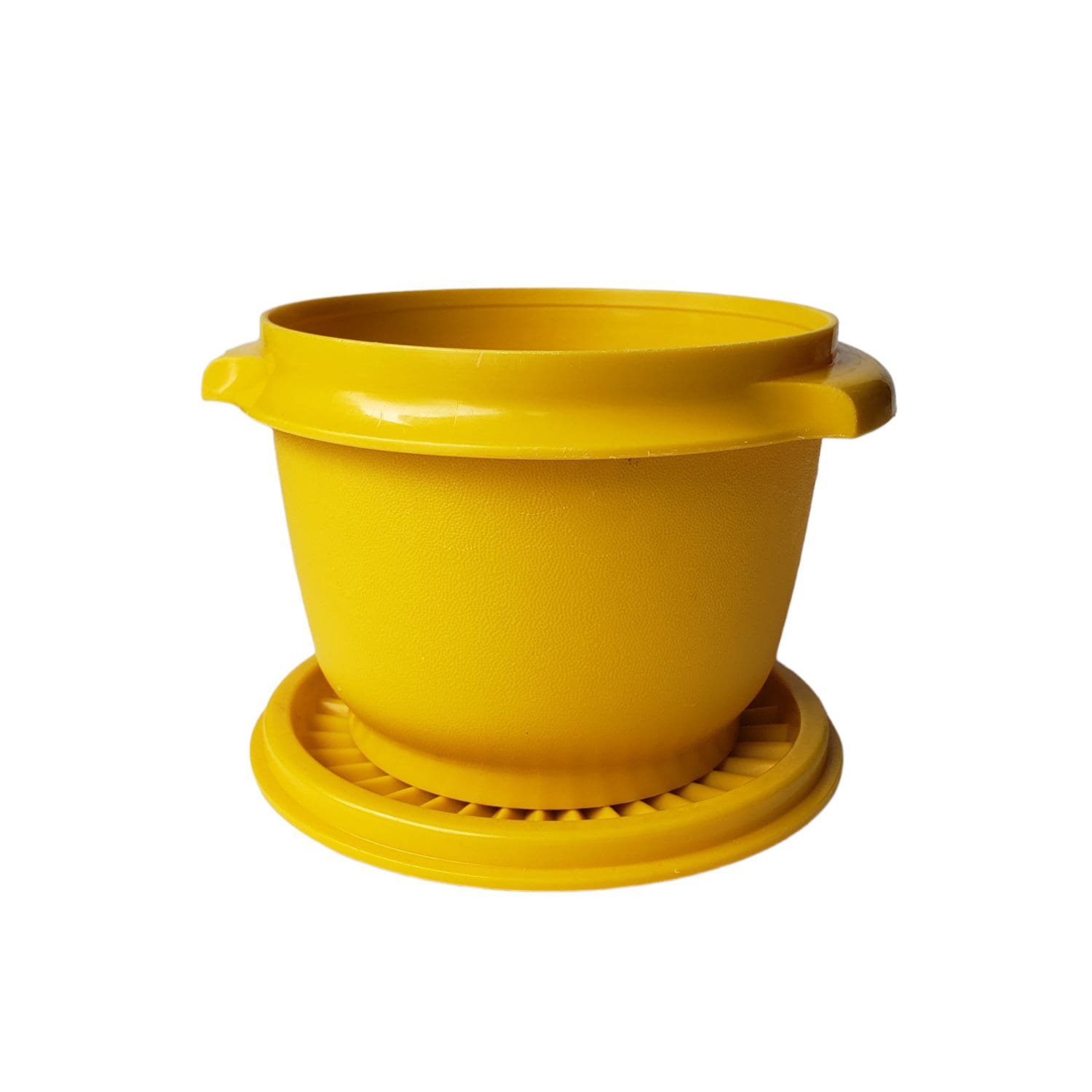 Tupperware Servalier 1323, 886 Small Round Bowls W Handles, Orange
