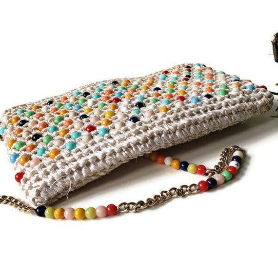 Vintage Stein Novelty Imports Multi Color Beaded … - image 2