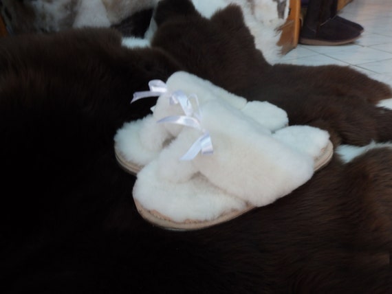 sheepskin thongs