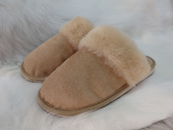 ladies real sheepskin slippers