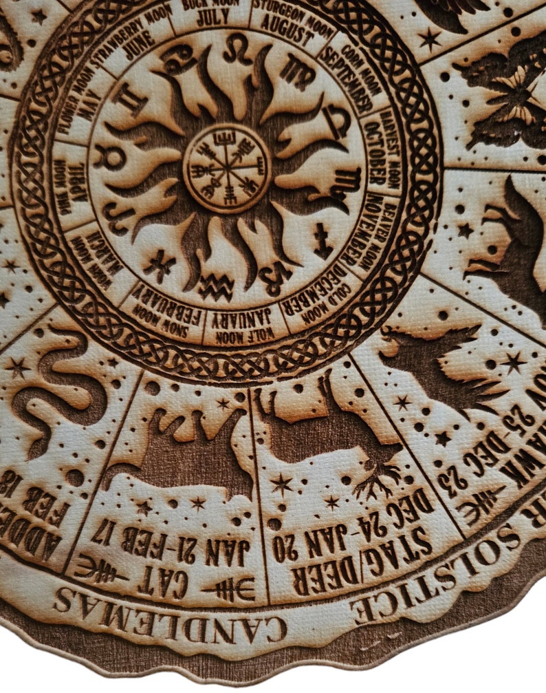 Celtic Animal Zodiac calendar Wheel image 7