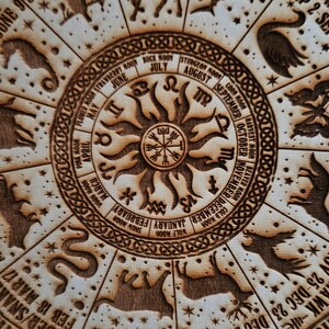 Celtic Animal Zodiac calendar Wheel image 6