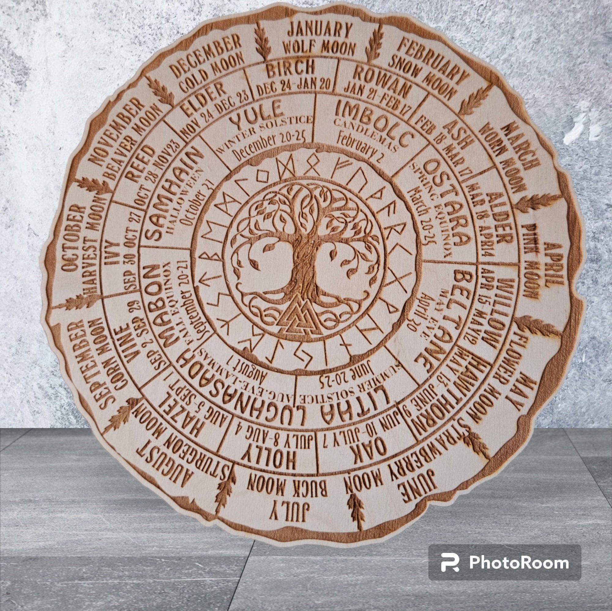 Celtic Tree Calendar Tree Of Life Wheel Of The Year Ogham Calendar 