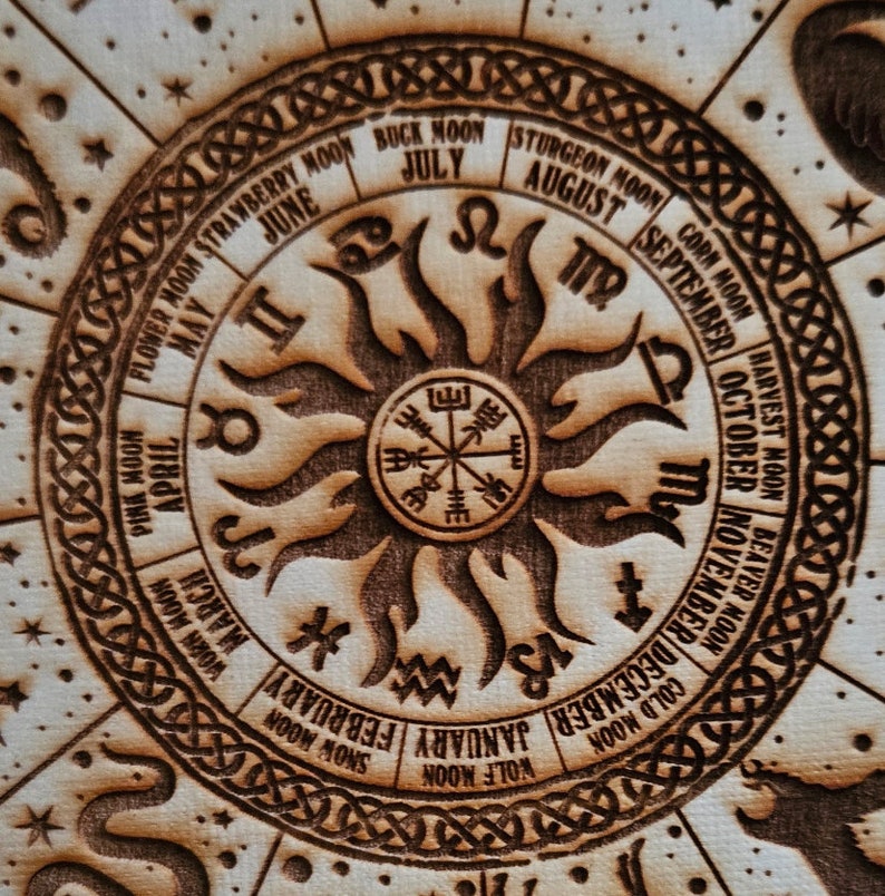 Celtic Animal Zodiac calendar Wheel image 5