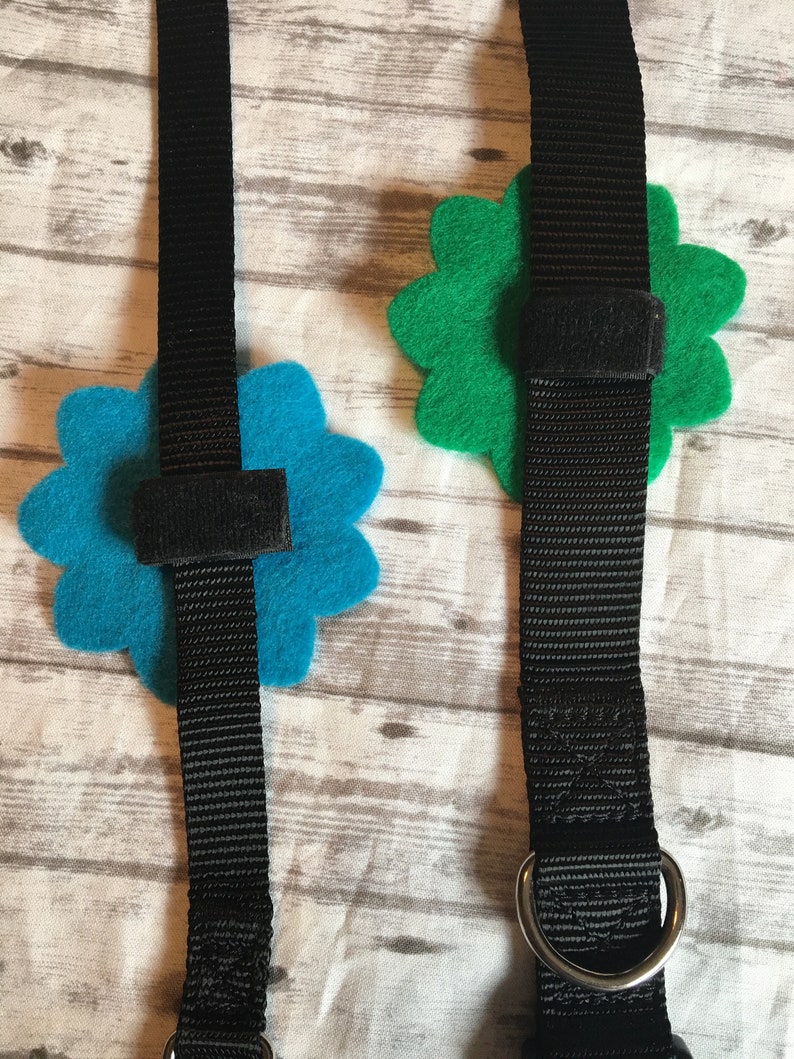 Felt Flower for Dog Collar Gray & Aqua Felt Puppy Blossom Etsy