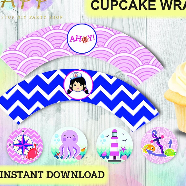 Beach Cupcake Wrappers - Etsy