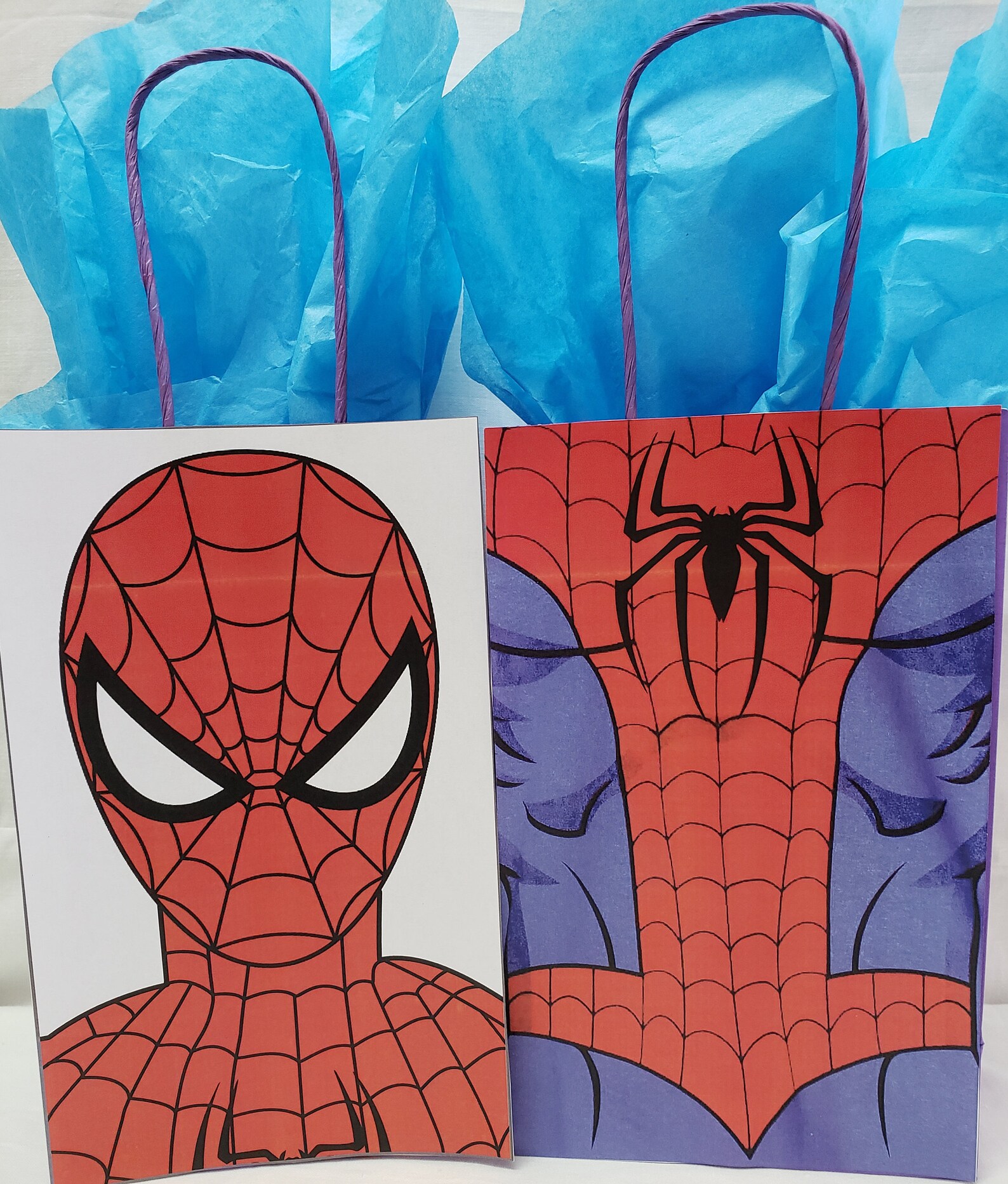 Printable Spiderman Party Favor Bags Printable Spiderman Party Favor Bags