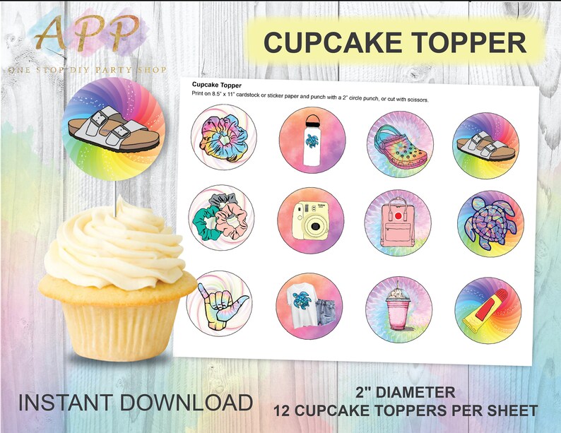 VSCO Girl Cupcake Toppers VSCO Birthday Party Printable Vsco Etsy vsco-girl-cupcake-toppers-vsco-birthday-party-printable-vsco-etsy