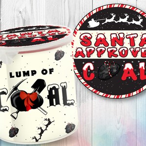 Lump of Coal 37g Pringles Toppers, Santa Approved Coal Printable ...