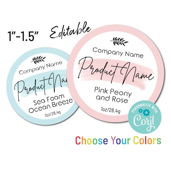 Mini 11.5 Paint Swash Product Label. Choose Your | Etsy