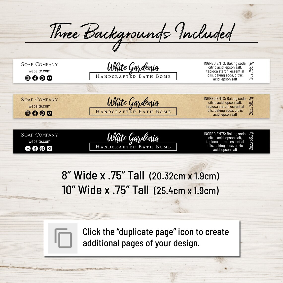 Editable Bath Bomb Label Template Clean and Simple. Printable - Etsy