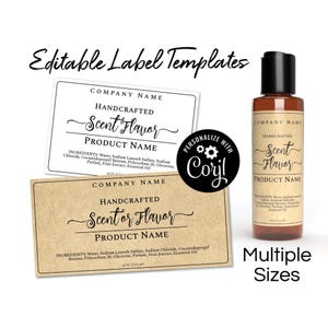 Simply Natural Rectangle Product Labels for Jars, Liquid Hand Soap, Shower Favors, Homemade Packaging. Personalize Online, Download & Print.