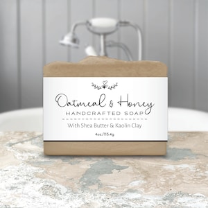 Soap Labels, Editable Soap Template for Large and Small Soaps. Printable Custom Wrap Around Label. Personalize Online, Download & Print. image 2