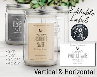 Custom mason jar lid labels