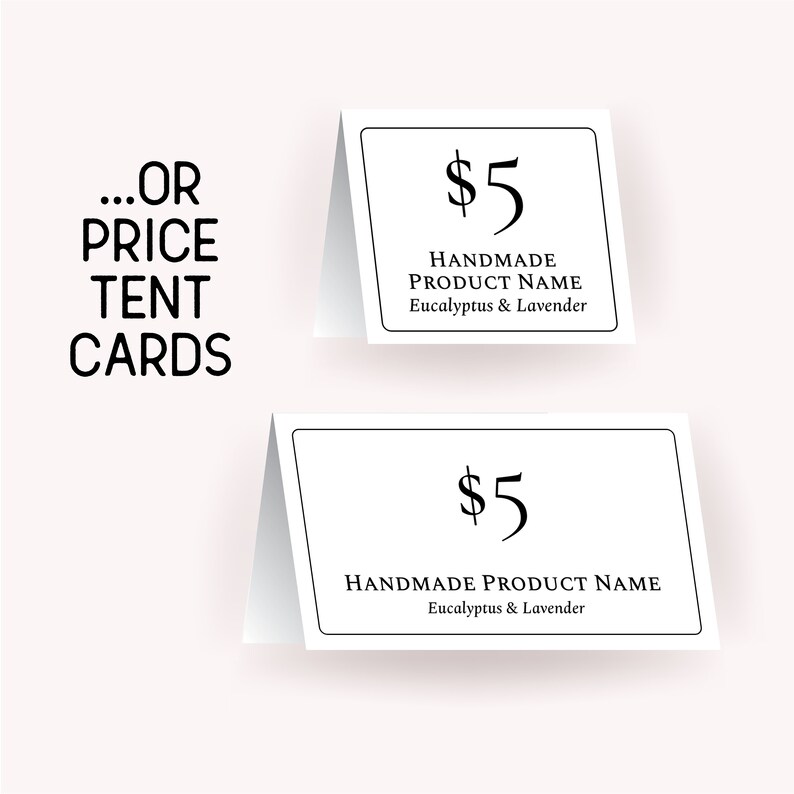 Price Tag Table Tent Card Template Shelf Price Card - Etsy Australia