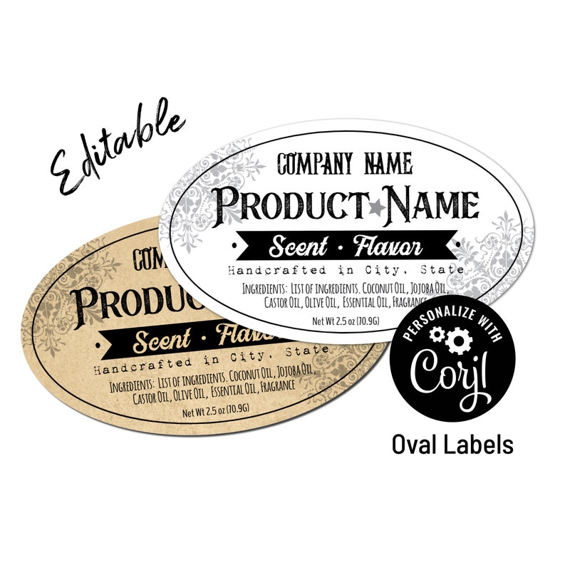 Oil Can Labels - Etsy