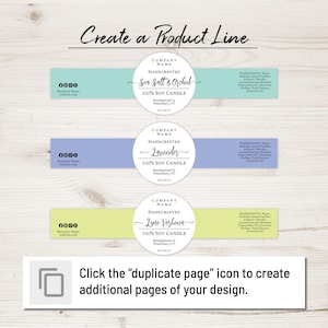 Wrap Around Labels for Soap, Candles, Jars, Bottles. Editable Template. Personalize Online, Download and Print. OL1103 Sticker. Soap Labels. image 4