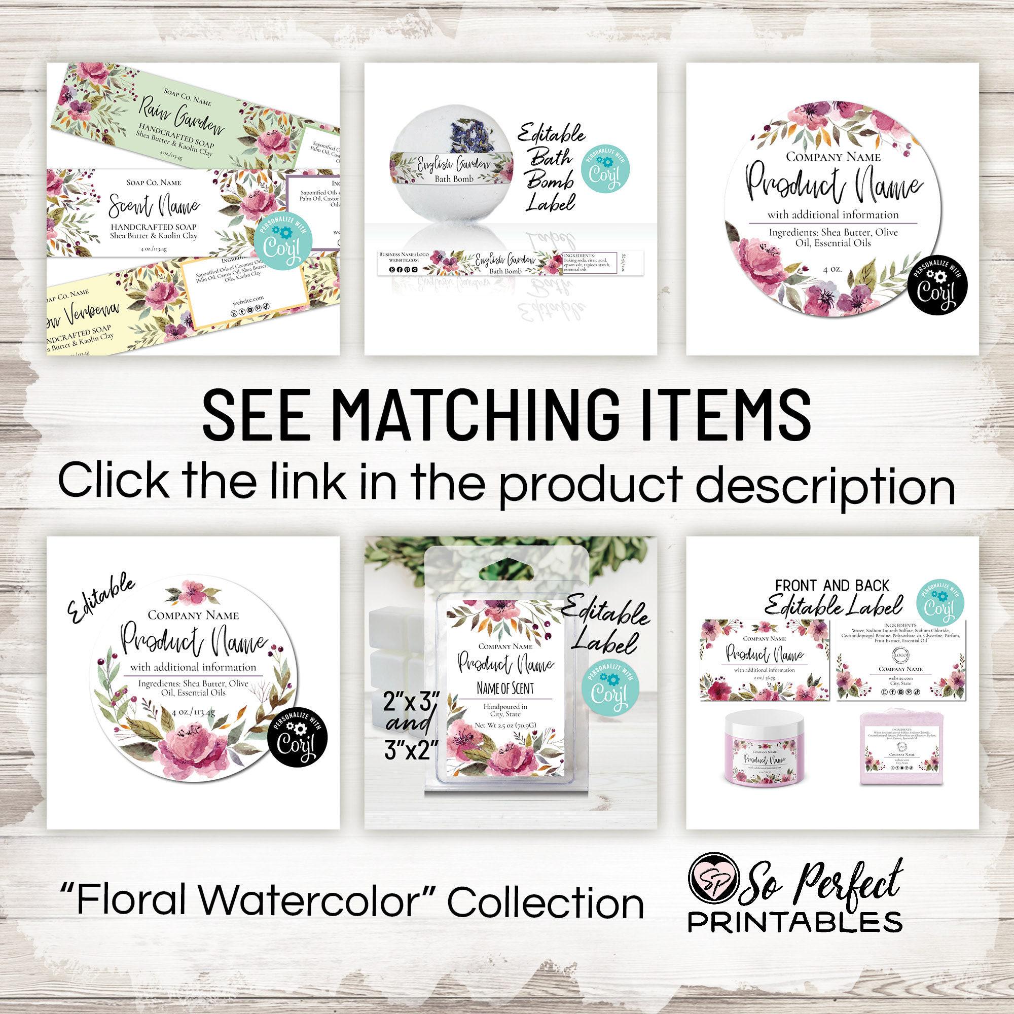 Ingredient Label Template, Front & Back Product Labels. Edit Online ...