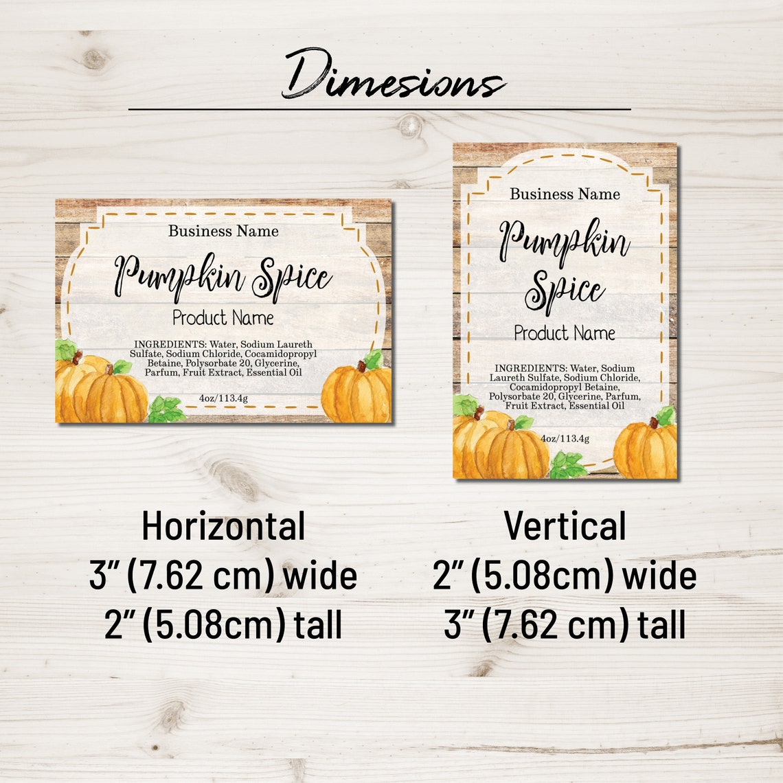 Pumpkin Label Editable Template. Customize Online. Download &amp; | Etsy