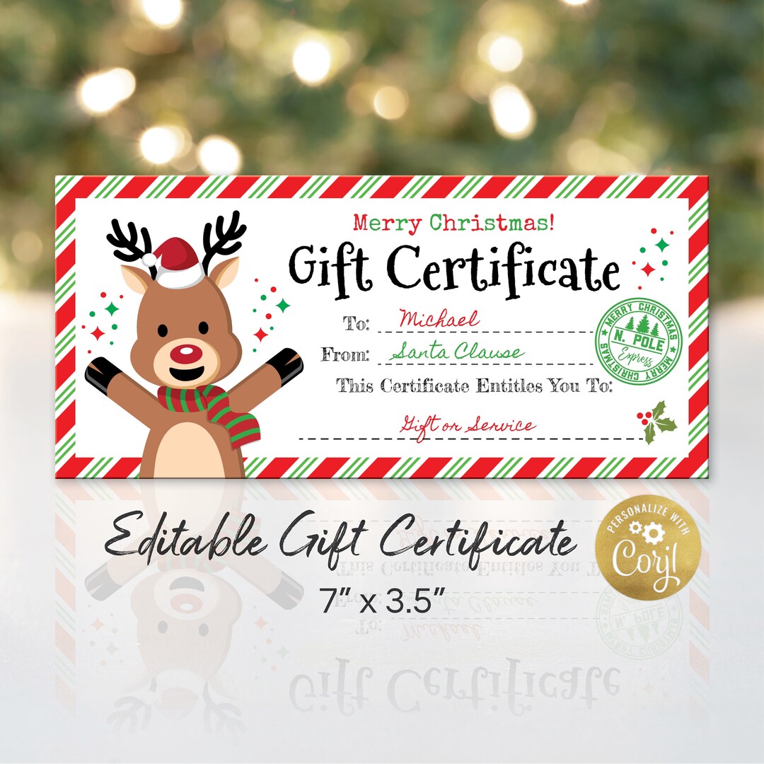 Christmas Gift Certificate Template Gift Coupon Book Voucher Etsy UK christmas-gift-certificate-template-gift-coupon-book-voucher-etsy-uk