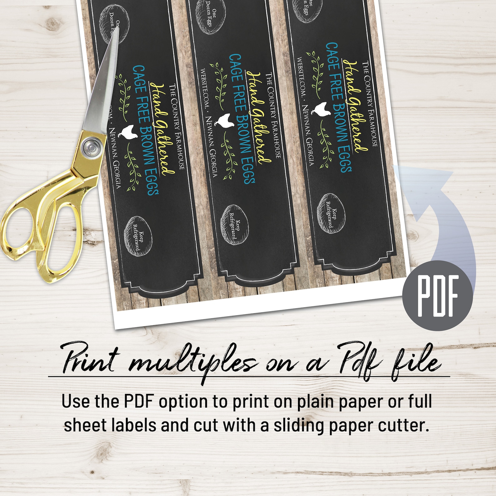 Egg Carton Labels Template
