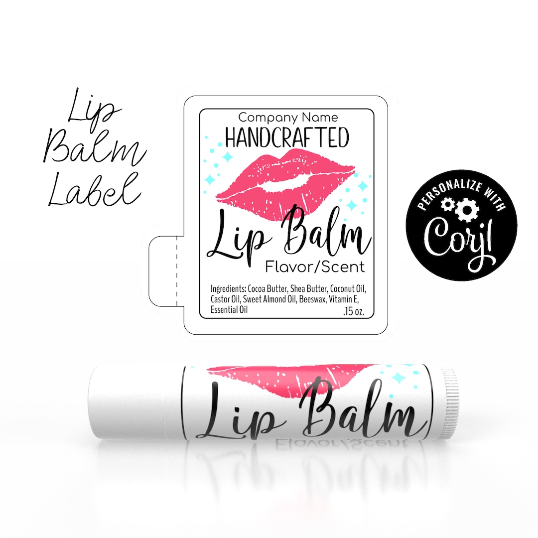 Editable Lip Balm Label Template - Pucker Up! DIY Lip Gloss Label. Personalize, Customize Online, Download & Print. Chapstick Label. - Etsy editable-lip-balm-label-template-pucker-up-diy-lip-gloss-label-personalize-customize-online-download-print-chapstick-label-etsy
