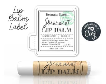 Lip Balm Label Template, Lip Gloss Label. Customize Your Own Design. Edit Online, Download, Print on Stickers. Chapstick Label. DS07
