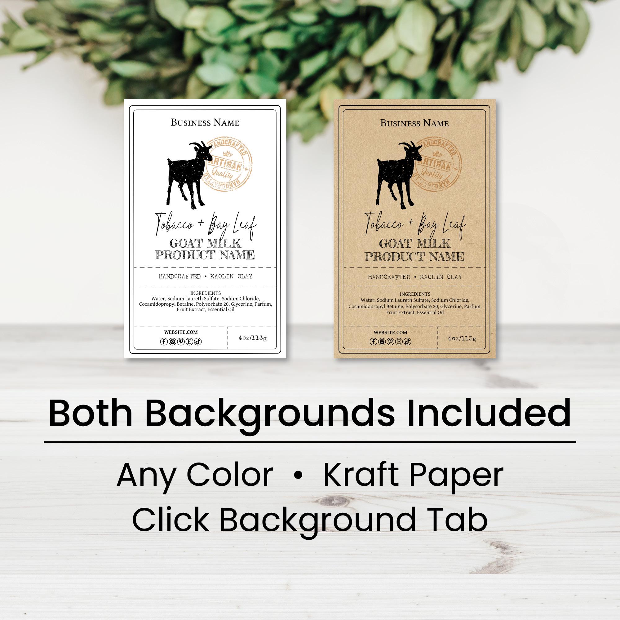 Product Label Template, Custom Goat Milk Label, Edit Online, Download ...