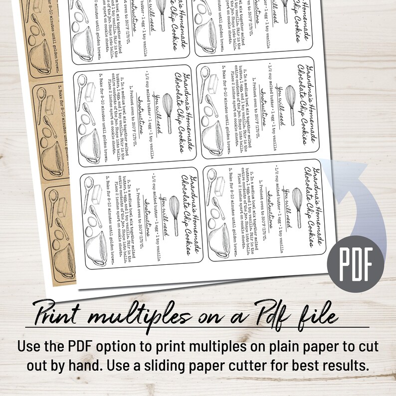 Mason Jar Cookie Mix Label. Editable Chocolate Chip Cookie, Brownie, Christmas Cookie Mason Jar Label. Customize Online, Download & Print. image 6