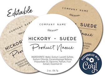 Minimal Product Label Template. Sticker Template. Edit, Customize Online, Download & Print. Labels for Jars, Candles, Handmade Items, Makers