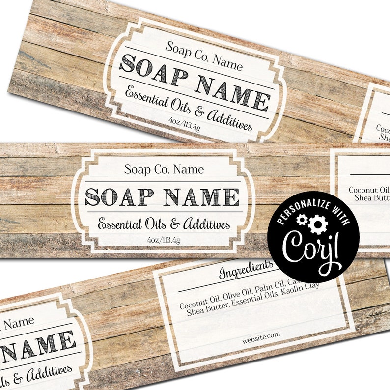 soap-label-template-wood-planks-horizontal-cigar-band-soap-etsy