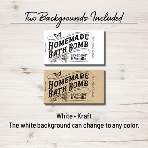 Bath Bomb Label, Editable Printable Tag Template for Bath Bombs ...