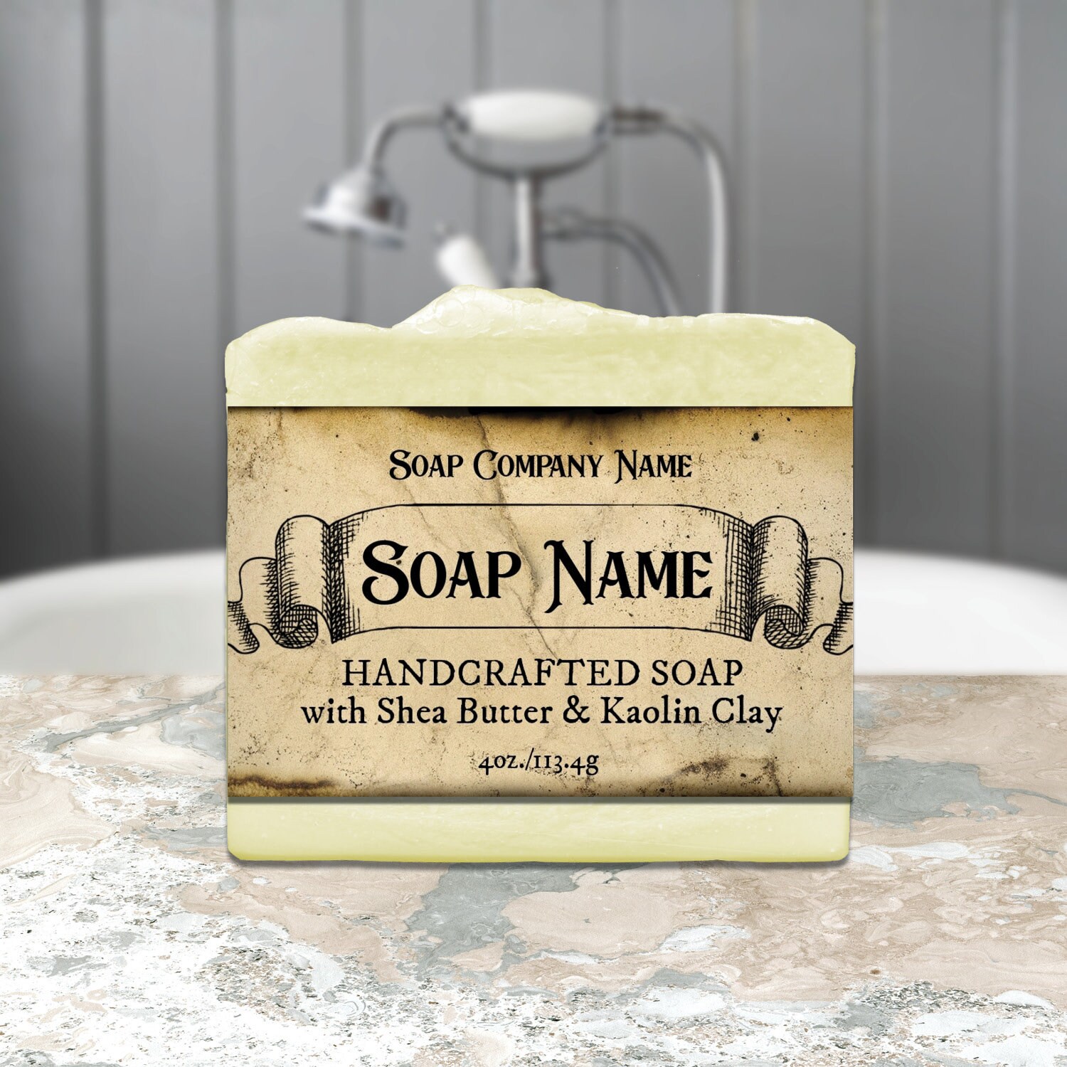 Antique Paper Soap Label. Horizontal Packaging Cigar Band for Etsy