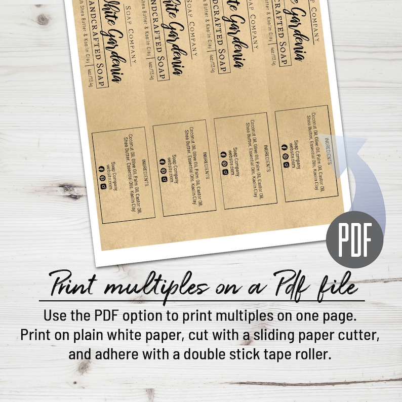 Soap Labels Clean and Simple Design. Editable Label - Etsy