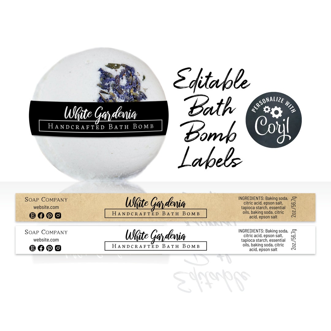 Bath Bomb Label Template