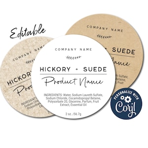 Minimal Product Label Template. Sticker Template. Edit, Customize Online, Download & Print. Labels for Jars, Candles, Handmade Items, Makers