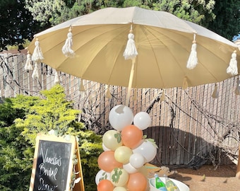 Fringe / Boho / tassels / Patio / Beach / Bali Umbrella