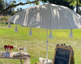 Fringe / Boho / tassels / Patio / Beach / Bali Umbrella