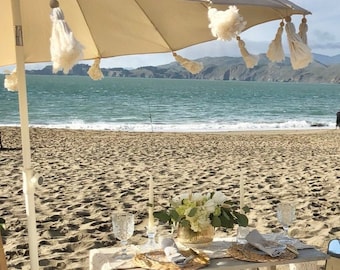 Fringe / Boho / tassels / Patio / Beach / Bali Umbrella