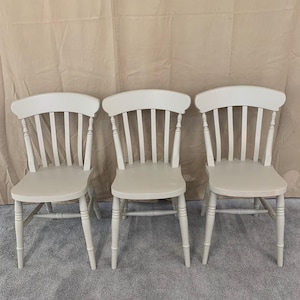 Warm & Inviting: Beech Slat Back Farmhouse Chair painted or oiled image 1