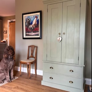 Narrow 3ft 90cm Bespoke Handmade and Painted Kitchen Larder