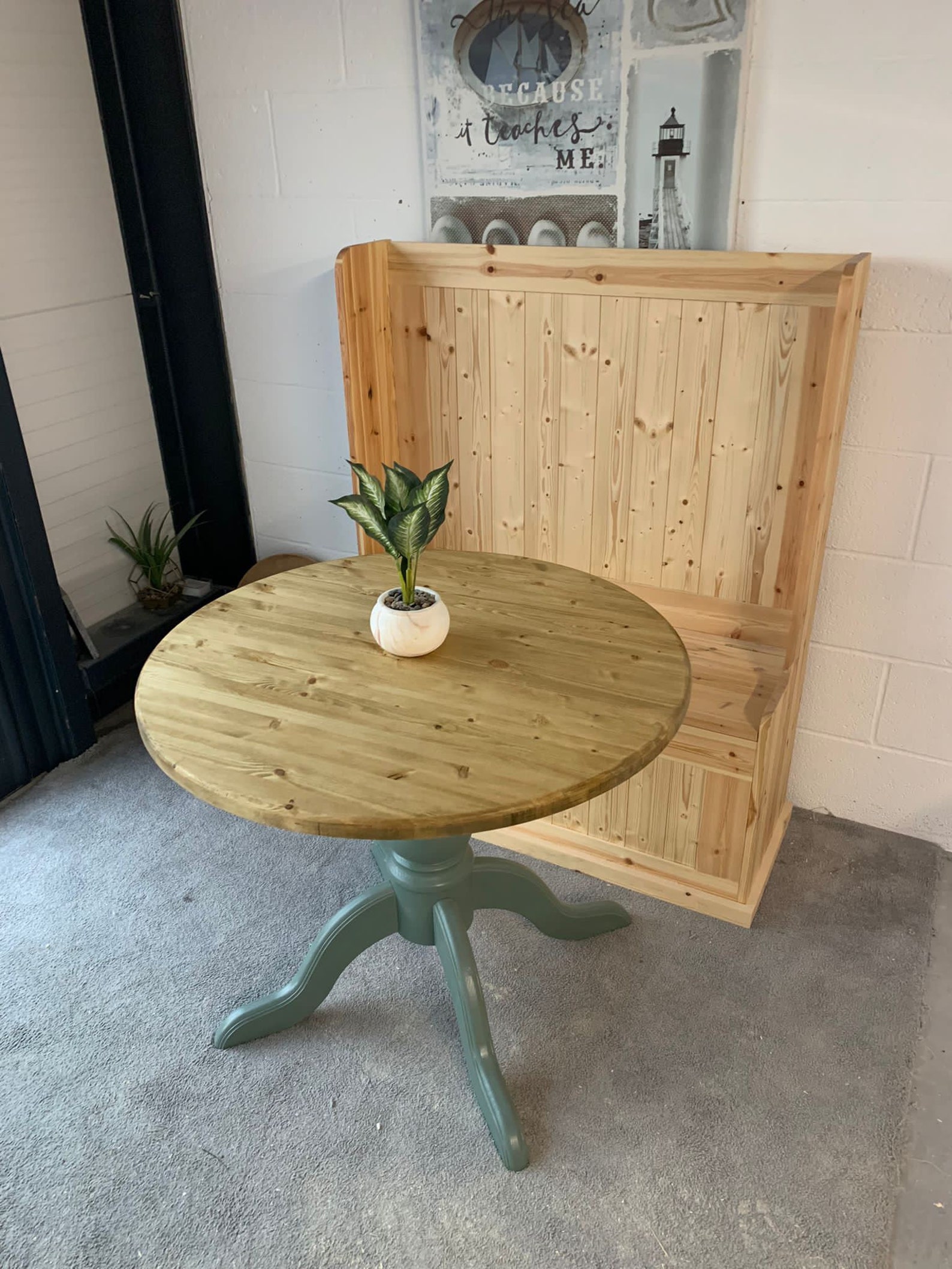 90cm Round Pedestal Farmhouse Dining Table Farrow & Ball Etsy UK