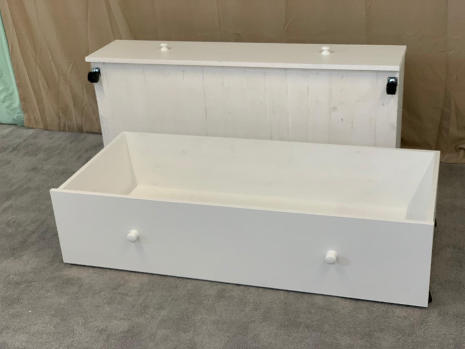 A pair of under bed storage units with or without castors Etsy