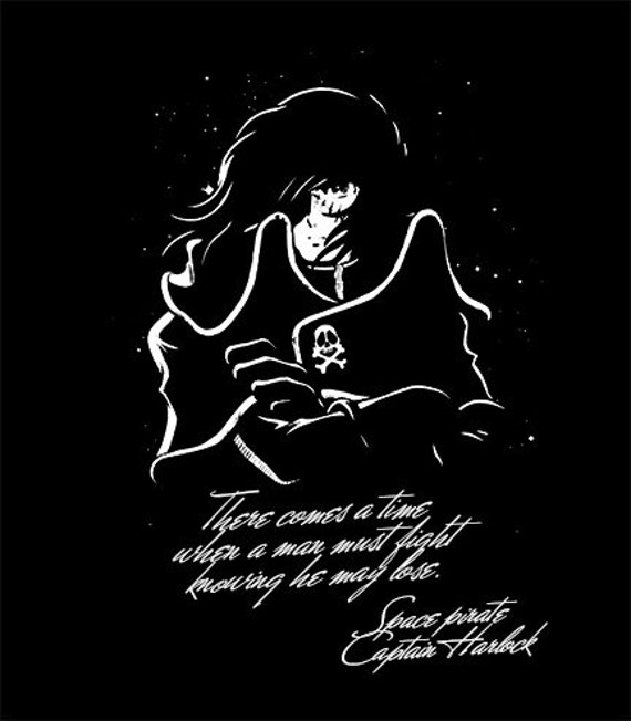 captain harlock t shirt