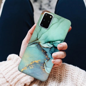 Green marble case for Samsung S24 case A71 case S23 Plus A52s Samsung A55 case A14 case A42 case A52 5G  case Galaxy A15 S23FE S23Ultra case