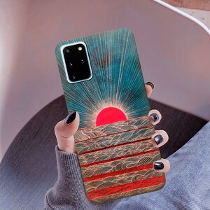 Sun case sunrise case for Samsung A52s case A55 A23 case S24 plus A15 A13 abstraction Samsung A32 Galaxy S24 A42 5G S24 ultra S23 FE A54