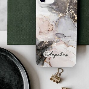 Gray marble granite case for Samsung A32 case A55 S23 Plus A15 case for Samsung A14 S23 FE case A52 case A52s case Galaxy A54 case A53 case image 2