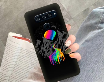 Moon Lg K52 case LG V60 case mountains case LG Q61 case LG V50s ThinQ case Lg G8X thinQ case  Stylo 6 Lg Stylo 5 Lg Velvet case Lg K92 5G